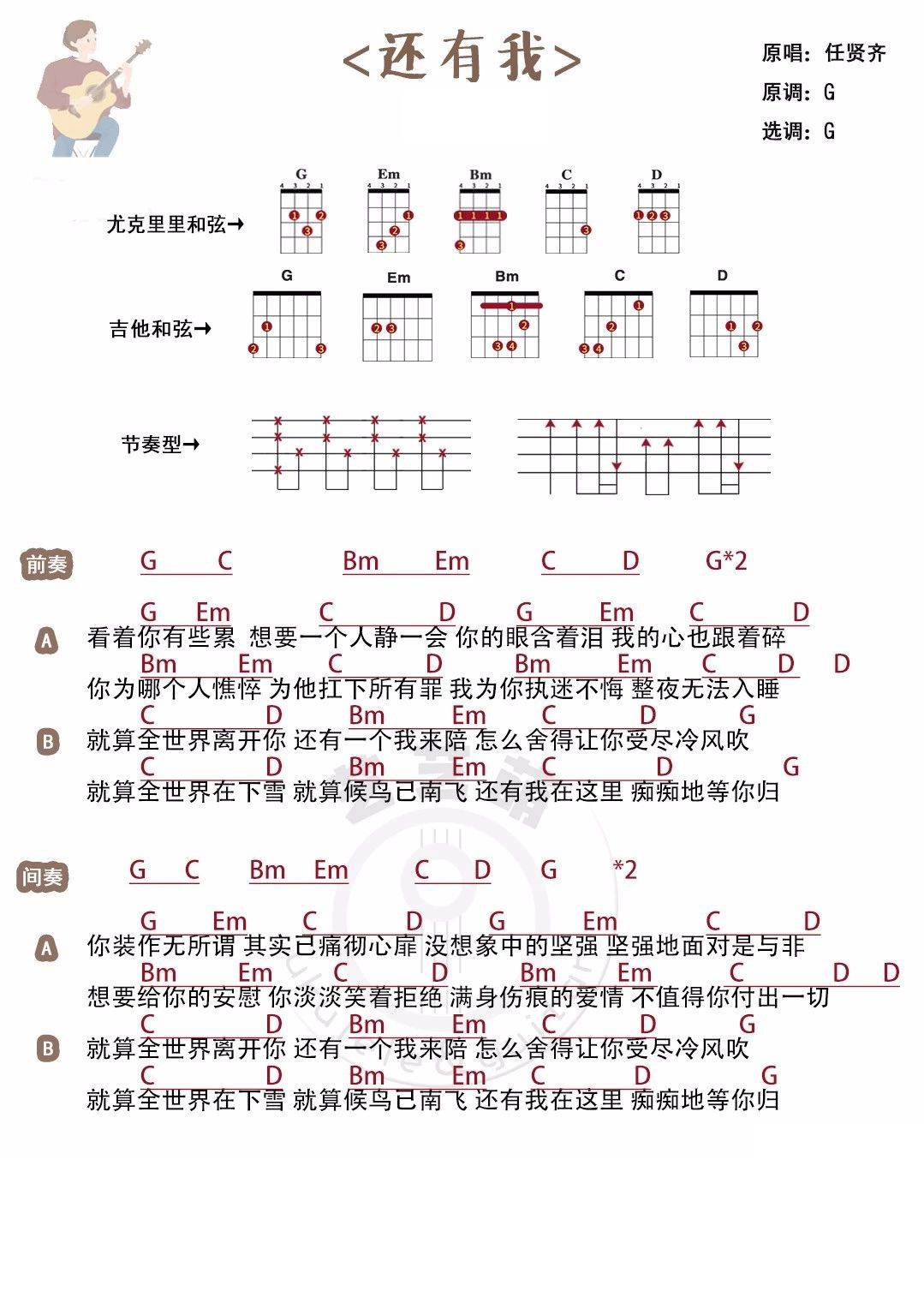 还有我尤克里里谱1
