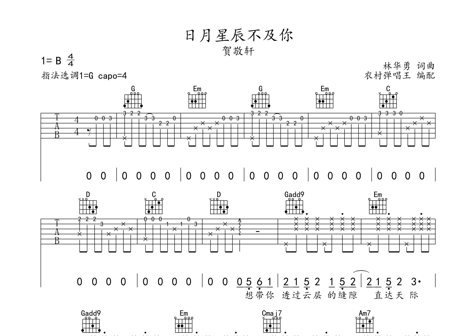 星辰不坠落钢琴谱数字图片