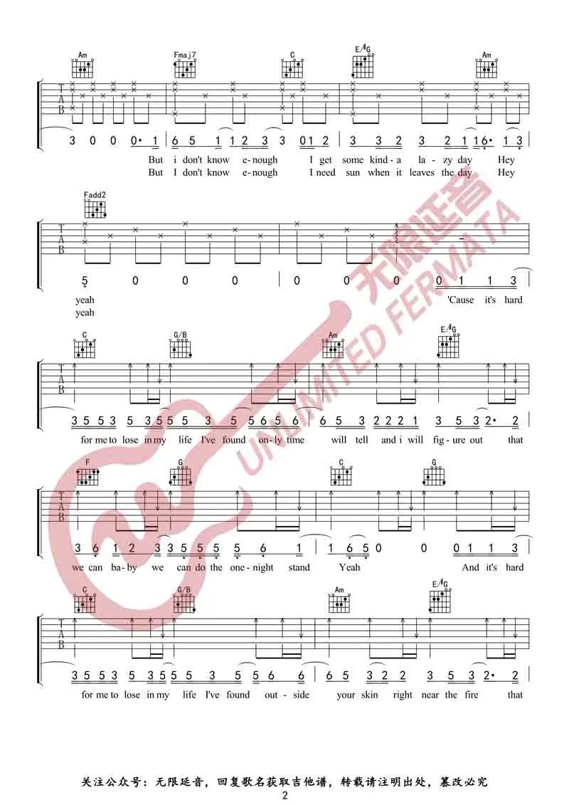 Free Loop吉他谱2