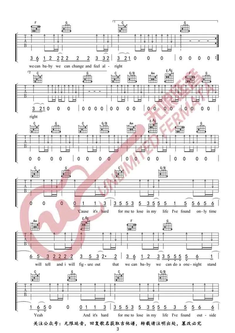 Free Loop吉他谱3