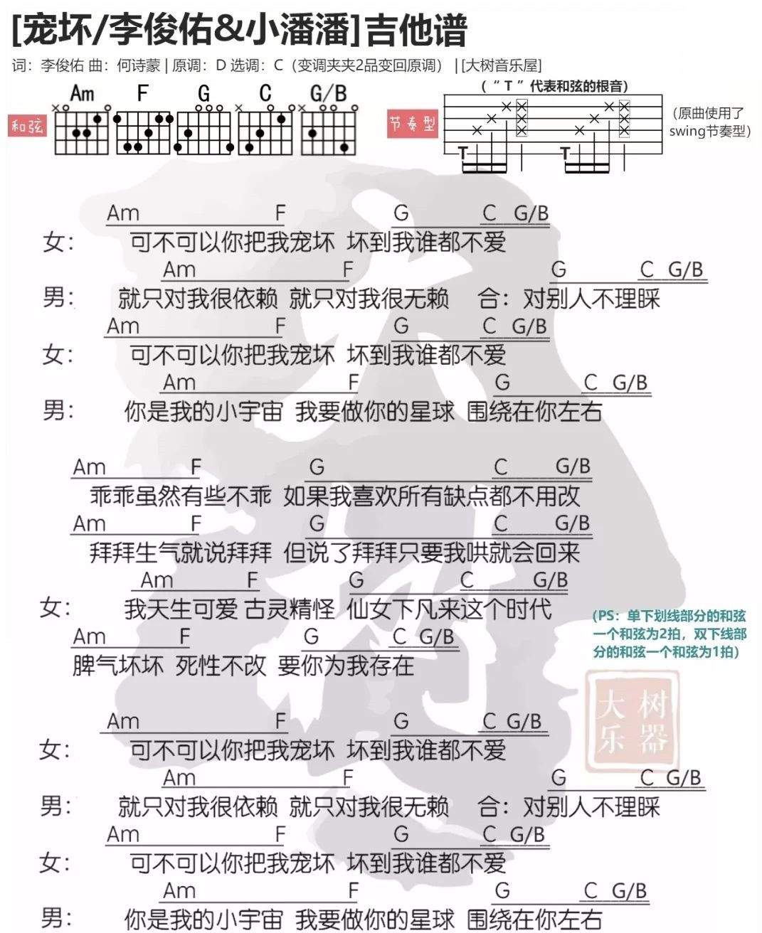 宠坏吉他谱1