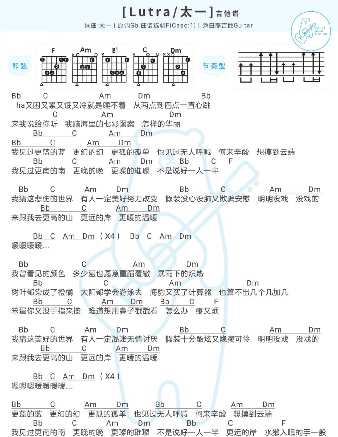 Lutra吉他谱1
