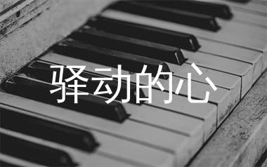 驿动的心钢琴谱/五线谱_姜育恒_C调钢琴独奏谱