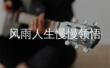 风雨人生慢慢领悟吉他谱_风语_G调弹唱六线谱_生产队上传
