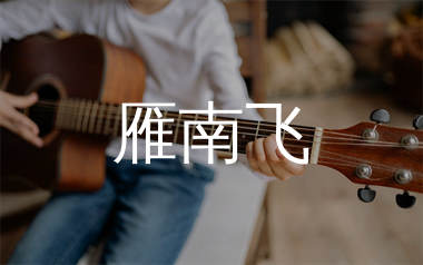 雁南飞吉他谱_董文华_C调弹唱六线谱_生产队上传