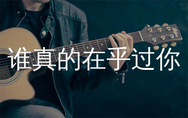 谁真的在乎过你吉他谱_草原兄弟_C调弹唱六线谱_生产队上传