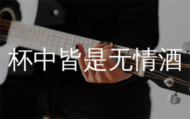 杯中皆是无情酒吉他谱_拾柒兄弟_C调弹唱六线谱_生产队上传