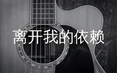 离开我的依赖吉他谱_王艳薇_C调弹唱六线谱_单身狗上传