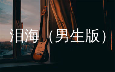 泪海吉他谱_大头针_C调弹唱六线谱_单身狗上传