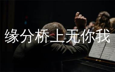 缘分桥上无你我简谱_任夏_歌曲简谱_生产队上传