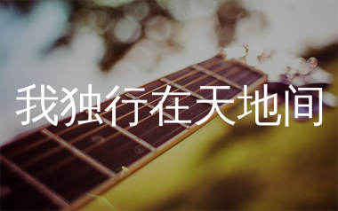 我独行在天地间吉他谱_五凉十坊武威特产馆_G调弹唱六线谱