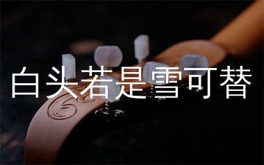 白头若是雪可替吉他谱_沧桑小杰_C调弹唱六线谱_生产队上传