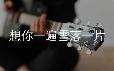 想你一遍雪落一片吉他谱_沧桑小杰_C调弹唱谱_生产队上传