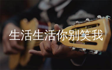 生活生活你别笑我吉他谱_沧桑小杰_C调弹唱谱_生产队上传