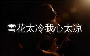 雪花太冷我心太凉吉他谱_沧桑小杰_C调弹唱谱_生产队上传