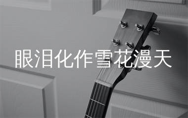 眼泪化作雪花漫天吉他谱_沧桑小杰_C调弹唱谱_生产队上传