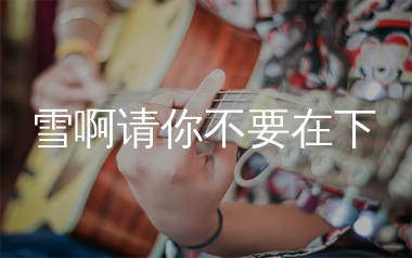 雪啊请你不要在下吉他谱_沧桑小杰_C调弹唱谱_生产队上传