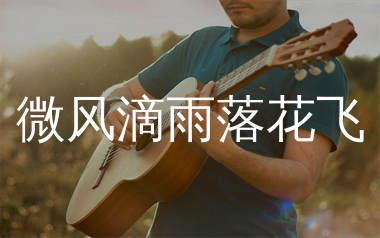 微风滴雨落花飞吉他谱_蓝兰澜_C调弹唱六线谱_生产队上传