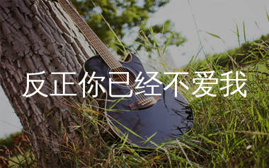 反正你已经不爱我吉他谱_曹越_G调弹唱六线谱_生产队上传