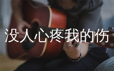 没人心疼我的伤吉他谱_励明_C调弹唱六线谱_生产队上传