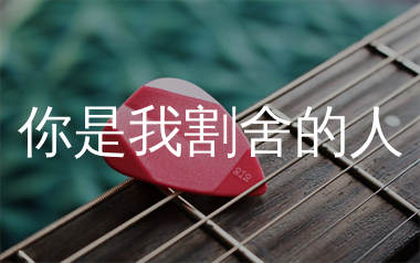 你是我割舍的人吉他谱_墨城_G调弹唱六线谱_生产队上传