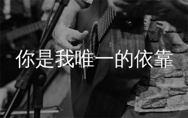 你是我唯一的依靠吉他谱_生命树下_C调弹唱谱_生产队上传