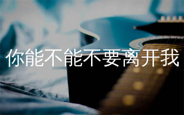 你能不能不要离开我吉他谱_莫叫姐姐_C调弹唱谱_生产队上传