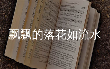 飘飘的落花如流水简谱_胖头小海_歌曲旋律简谱