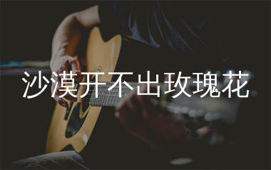 沙漠开不出玫瑰花吉他谱_王一佳_C调弹唱六线谱_生产队上传