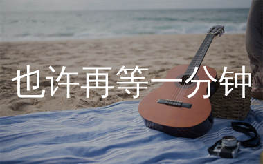 也许再等一分钟吉他谱_花姐_G调弹唱六线谱_生产队上传