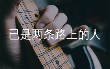 已是两条路上的人吉他谱_赵雷_G调原版六线谱_吉他弹唱教学